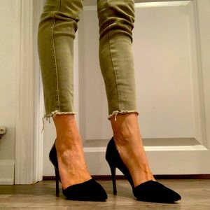 French Connection Dorsay black pump size 7